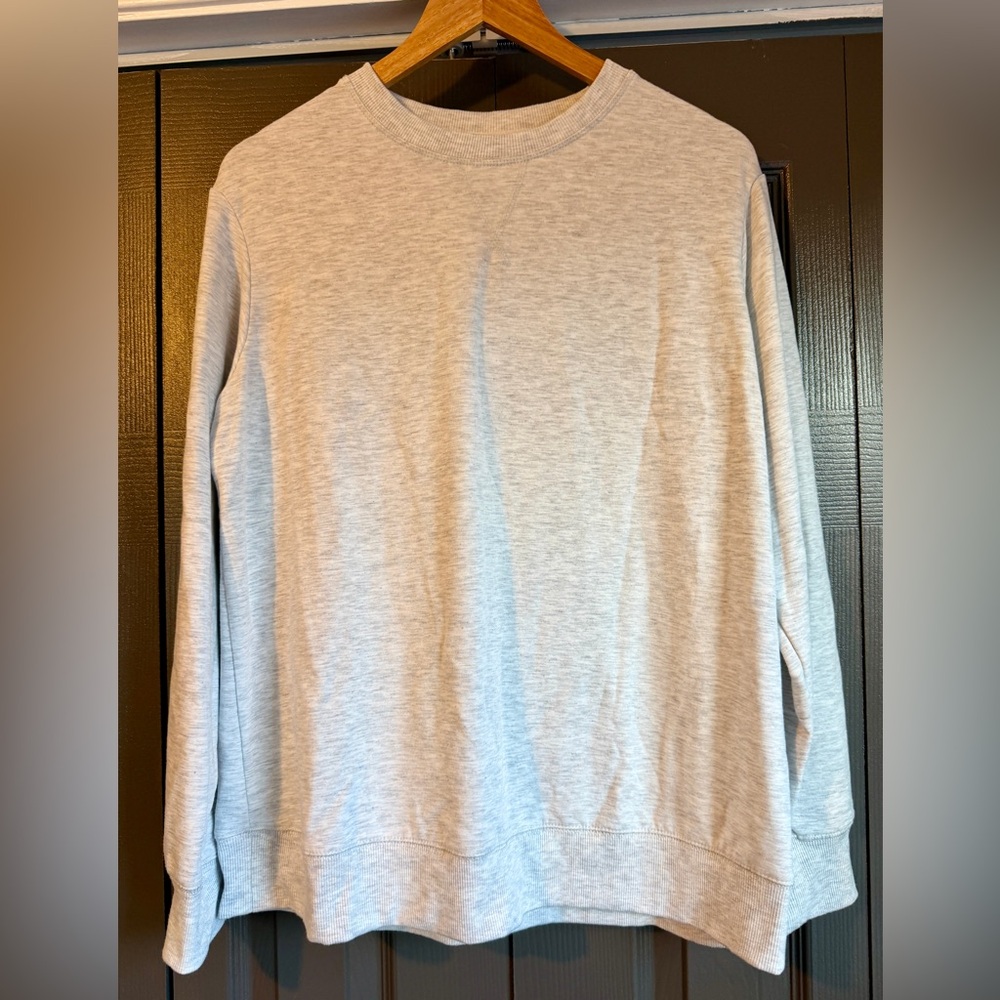 Stars Above Super Soft Light Gray Fleece Top